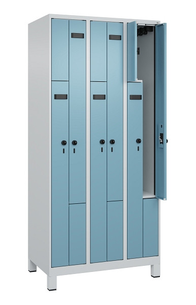 C+P Z-Spind Evolo PLUS, Füße, 6 Fächer, 1950x900x500mm, 7035/0010, Drehriegel, 049013-306 S10004