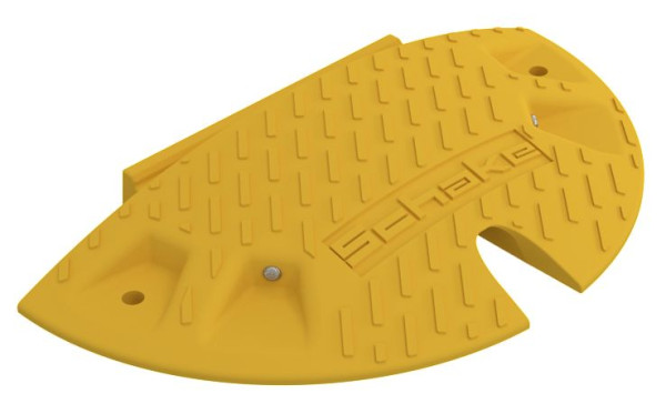 Schake Bodenschwelle Endstück gelb mit Adapter Höhe: 50 mm, 3392-51A