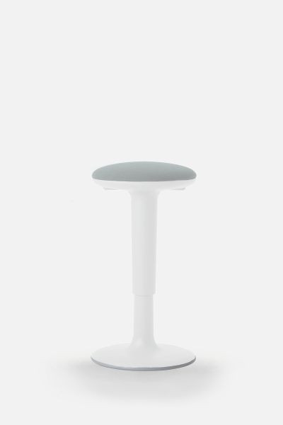 Bisley Höhenverstellbare Stehhilfe, Gepolsterte, drehbare Sitzfläche, Farbe white, TUCPXN001