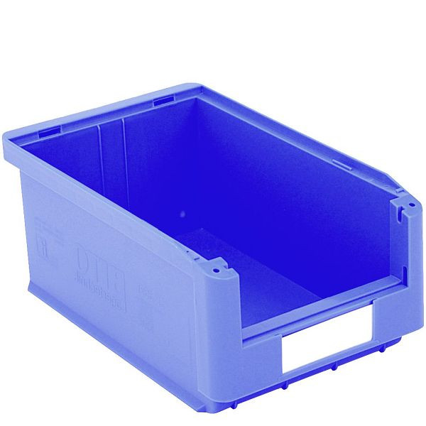 BITO Sichtlagerkasten SK Set /SK3521 350x210x145 blau, inklusive Etikett, 10 Stück, C0230-0009