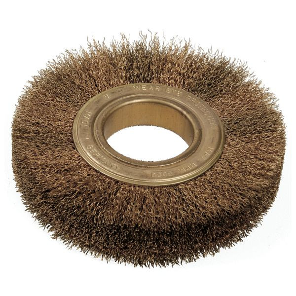 Dönges Rundbürste funkenfrei, Zinnbronzedraht gewellt, Durchmesser 150 mm, 191051