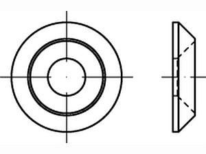 ART 89184 Senkscheiben CE Stahl Typ B 10 galvanisch verzinkt VE=S (50 Stück)