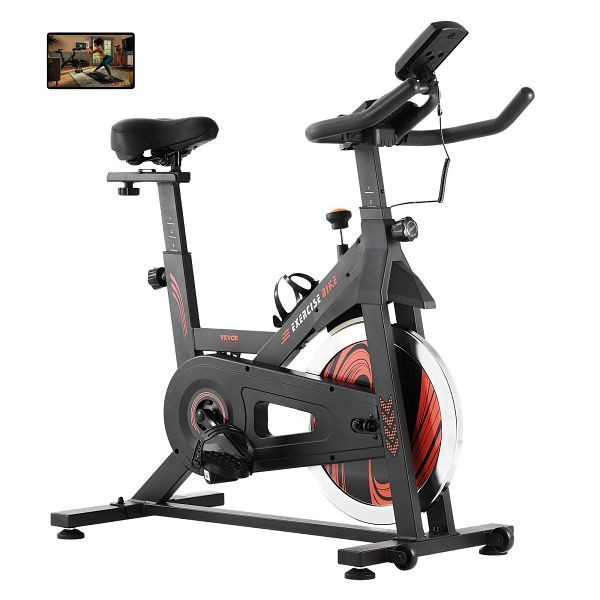 VEVOR Stationäres Fahrrad, Heimtrainer Fitness Bicycle LCD-Display Mittelgroß, LSJSCMCSXDJPO87KCV9