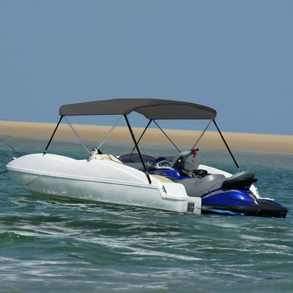 vidaXL 2-Bow Bimini Top Anthrazit 150x120x110 cm, 93129