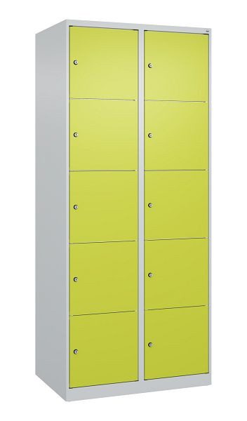 C+P Schließfachschrank Classic PLUS, 2 Abteile, 1850x800x500mm, 7035/0024, 080000-225 S10009