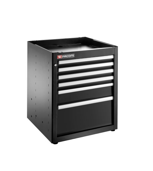 Facom JLS3 EINZELUNTERSCHRANK 6 SCHUBLADEN SCHWARZ, JLS3-MBS6TBS