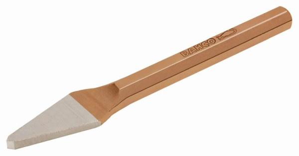 Bahco Flachmeißel mit achteckigem Schaft, kupferfarben lackiert, 125 mm, 3749-125