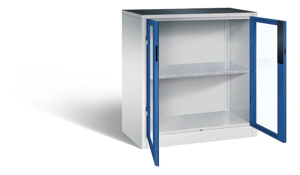 C+P Werkzeugschrank Acurado, H1000xB930xT500mm, Farbe: Lichtgrau / Enzianblau, Muldengriff, 8821-0552 S10014