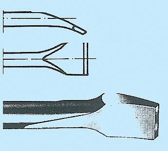 Pneutec Schabmeißel, 32 mm breit, 6-kant 10,5 mm, 95 282