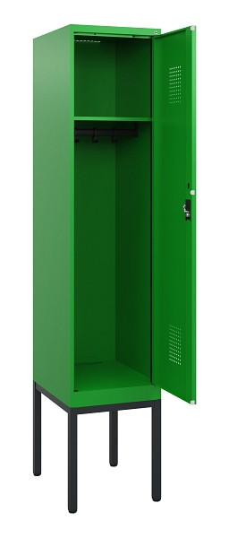 C+P Spind Evolo PLUS, Gestell, 1 Abteil, 1950x400x500mm, 6037/6037, Zylinderschloss, 0490305-12 S10053