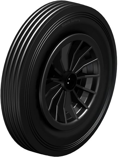 Blickle VPP 355/25R Rad aus Vollgummi, Schwarz, 237669