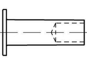 Niete DIN 7338 Kupfer B 3 x 8 VE=S (100 Stück)