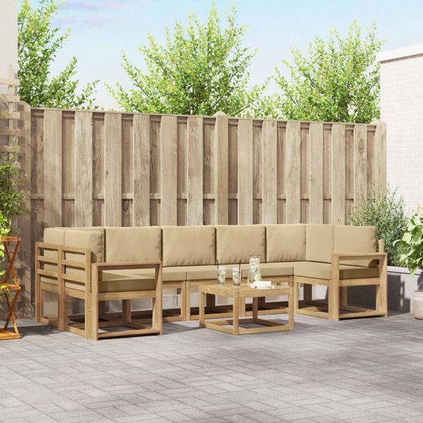 vidaXL Outdoor-Sofagarnitur 6-teilig, 3387392, 8721288779007