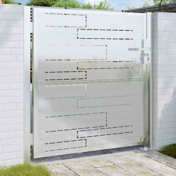 vidaXL Gartentor 100x100 cm Edelstahl, 376475, 8721012375451