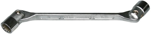 SW-Stahl Doppelgelenkschlüssel, 18 x 19 mm, 00946L, 4033592052092