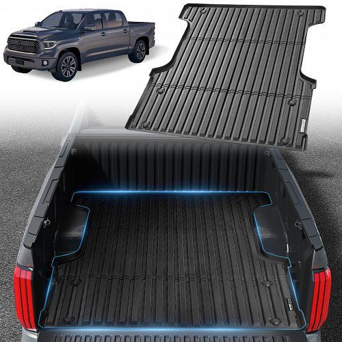 VEVOR TPE-Ladeflächenmatte für Toyota Tundra 2022–2024, 1650x1550x45mm, schwarz, leicht zu säubern, ideal für Transport, TPEKCCCDTPEF0B7OOV0