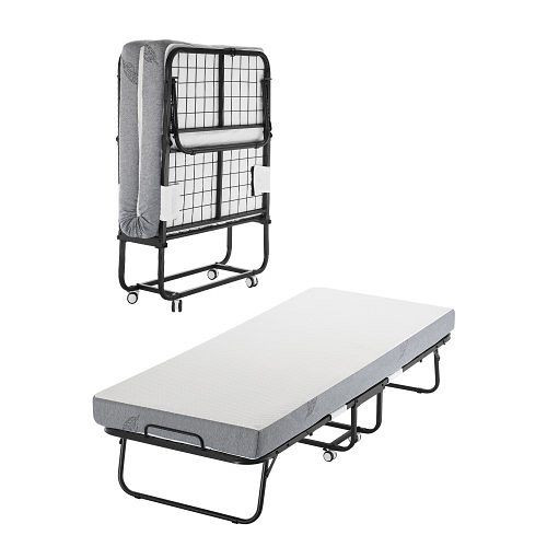 VEVOR Klappbett mit 12,5 cm Memory Foam Matratze (190 x 81 cm), 136,1 kg belastbar, Metallrahmen Gästebett, ZDC31YC5INCHYSFFMV0