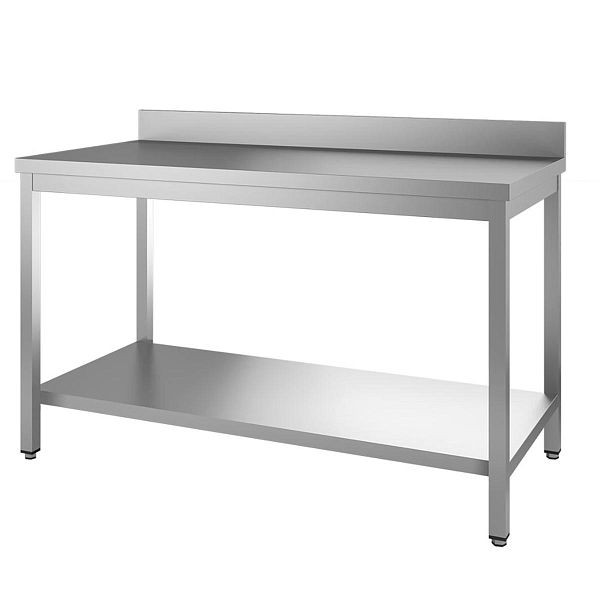 Vaiotec TOPLINE Arbeitstisch 600 / Grundboden und Aufkantung, 140x60x85 cm, 10347