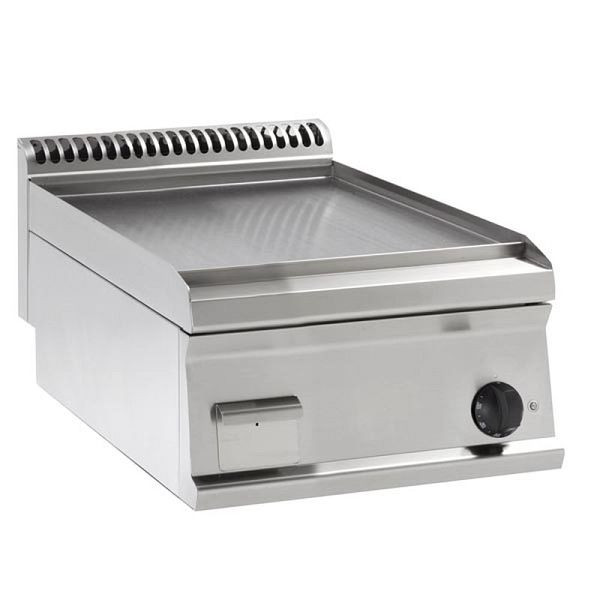KBS Elektro-Grillplatte glatt hartverchromt matt gebürstet 1 Heizzone Tischgerät, 10312007