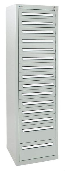 stumpf Schubladenschrank Serie T-100/35-5, RAL 7035/7035, 15 Schubladen (13x100, 2x200mm), 8155707