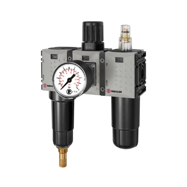 Riegler WE 3-teilig »FUTURA-mini«, Metallbehälter, Standardmanometer, G 1/4, 0,1-4, VA, 142511