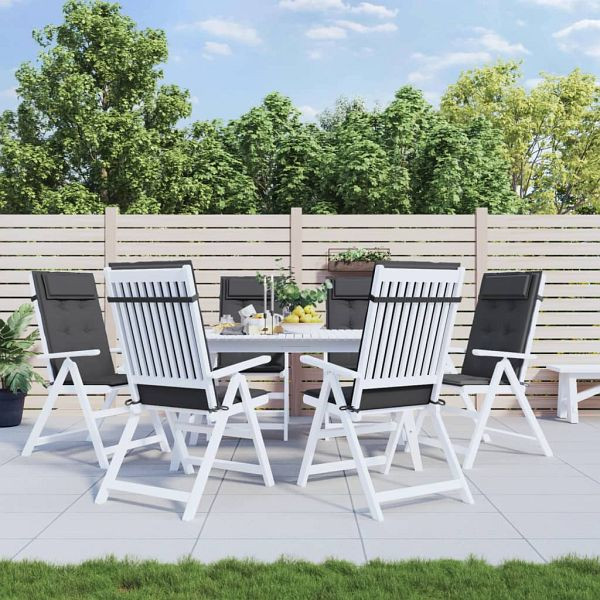 vidaXL Hochlehner-Auflagen 6 Stück Anthrazit Oxford-Gewebe, 361876