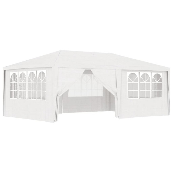 vidaXL Profi-Partyzelt mit Seitenwänden 4×6 m Weiß 90 g/m², UV-beständig, 48527
