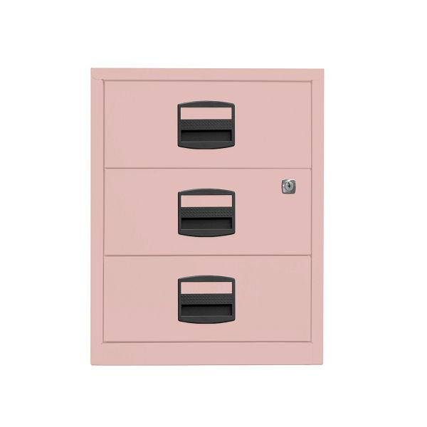 Bisley Home Rollcontainer PFA, 3 Universalschubladen, 620 pastellpink, PFAM3S620