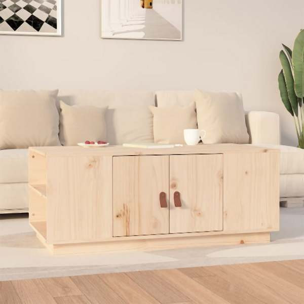 vidaXL Couchtisch 100x50x41 cm Massivholz Kiefer, 818255