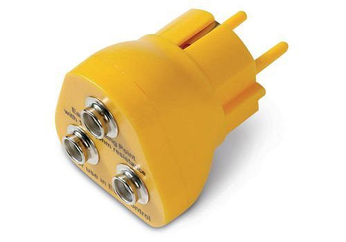 DENIOS Erdungsstecker für Erdungskabel von Anti-Statik-Matten, mit 10 mm Druckknopf, 165116