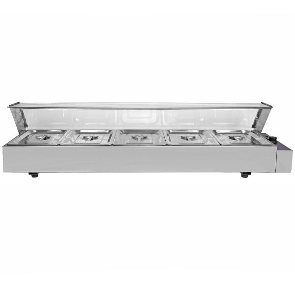 KuKoo Gastronomie Bain Marie Speisenwärmer Wasserbad Warmhalter Catering Buffet 5x GN, 10617