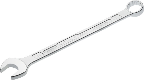 Hazet Ring-Maulschlüssel, Außen-Doppel-Sechskant-Tractionsprofil, 34 mm, 600N-34