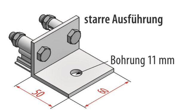 HYMER Bodenwinkel, starr, Aluminium, 0051566, 4019502340428