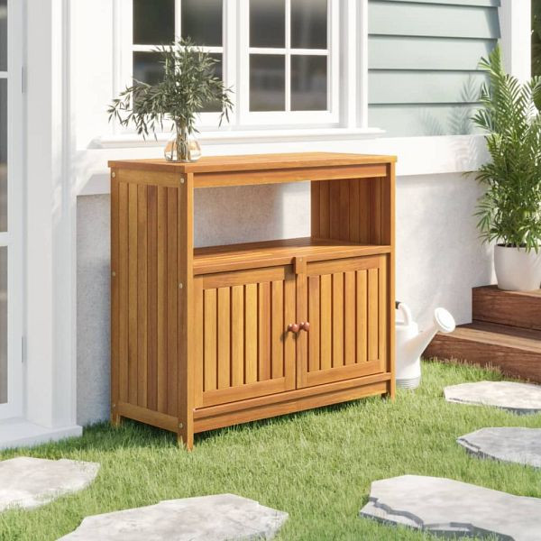 vidaXL Garten-Konsolentisch 80x35x75 cm Massivholz Akazie, 319696
