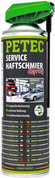 Petec Service-, Haftschmier- Spray, Transparent, 500ml, VE: 6 Stück, 71550