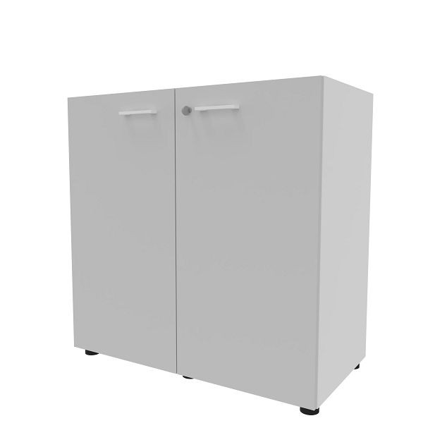 Quadrifoglio Aktenschrank 2OH Farbe: Korpus Weiß / Türen Grau, IDEB86B/50AB