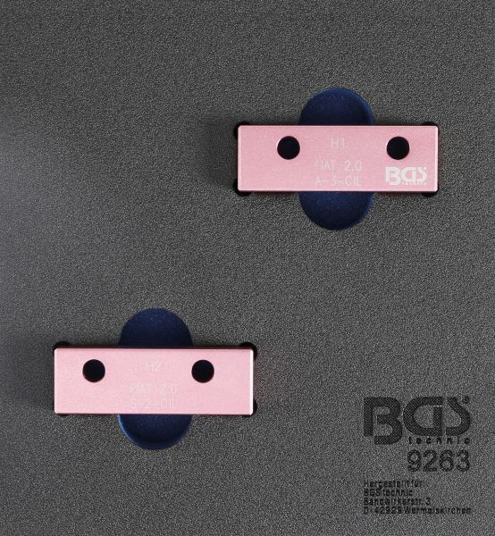 BGS Werkstattwageneinlage 1/6: Nockenwellen-Arretierwerkzeug-Satz, für Fiat 2.0l 20V, 9263