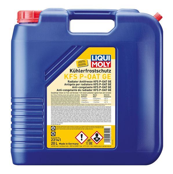 LIQUI MOLY Kühlerfrostschutz KFS P-OAT GE, Kanister Kunststoff, VE: 20 Liter, 23141