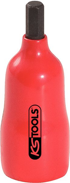 KS Tools 1/4" Bit-Stecknuss mit Schutzisolierung für Innensechskant-Schrauben, 3mm, 117.1415
