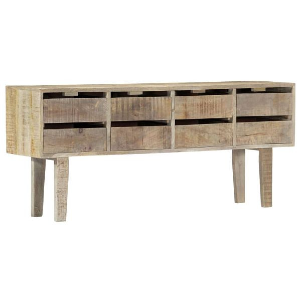 vidaXL Sideboard 140x30x60 cm Massivholz Mango, Material: Massives Mangoholz + MDF, 247914
