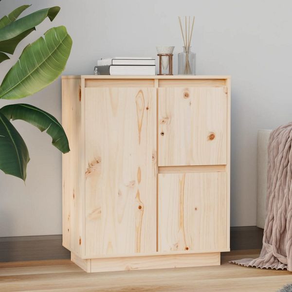 vidaXL Sideboard 60x34x75 cm Massivholz Kiefer, 75 cm hoch, 813390