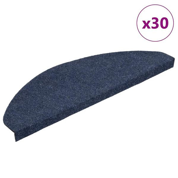 vidaXL Stufenmatten Selbstklebend 30 Stk. Blau 65x22,5x3,5 cm, 3365918