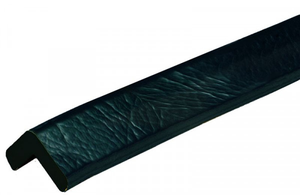SafetyMarking Warn- und Schutzprofile - Kantenschutz, Prallschutz: Winkel 47/47, Typ H, LxBxH 100x4,7x4,7 cm, schwarz, selbstklebend, DC10217
