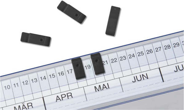 Eichner Signal-Aufstecker für die Serie VISIMAP, Schwarz, VE: 100 Stück, 9035-00201