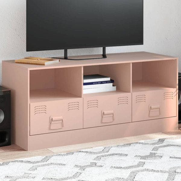vidaXL TV-Schrank Rosa 99x39x44 cm Stahl, Top-Qualität, 841734