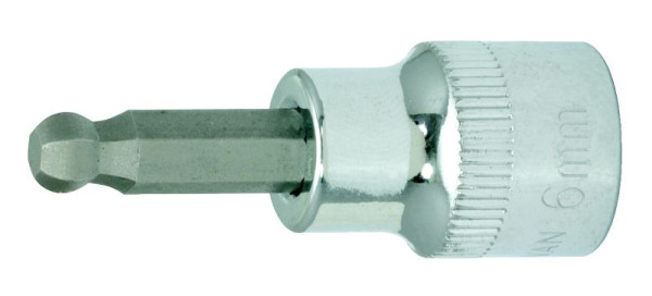 KS Tools 3/8" CHROMEplus Bit-Stecknuss Innensechskant, Kugelkopf, 3mm, 918.3870
