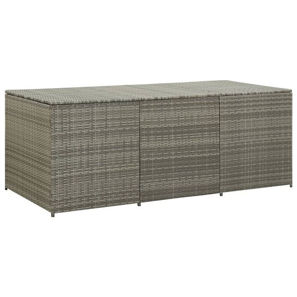 vidaXL Gartenbox Poly Rattan 180x90x70 cm Grau, 46479