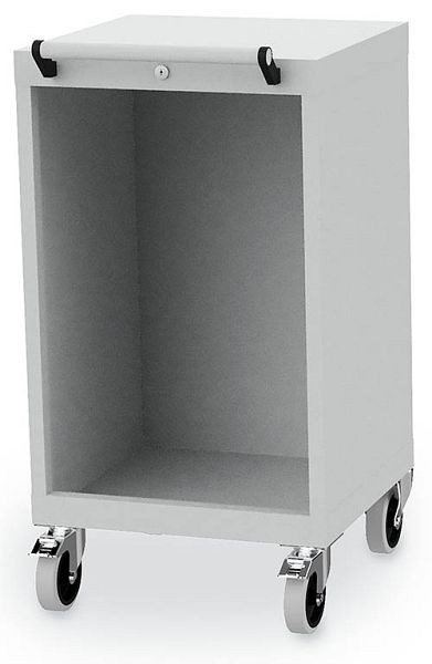 Bedrunka+Hirth Schubladenschrank Gehäuse, R 18-16, Maße in mm (BxTxH): 530 x 500 x 1080, 4 x Lenkrolle, davon 2 x mit Feststeller, Ø 100, 01.049M125