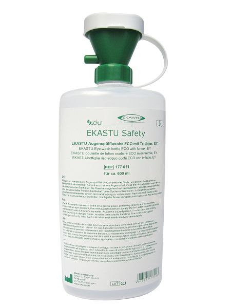 EKASTU Safety Augenspülflasche ECO mit Trichter, EY, 177011