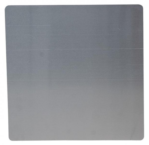 SIGNUM Aluminium-Platte blanko, 250 x 250 x 1.5 mm, zum Aufkleben von Gefahrzetteln, G2040250